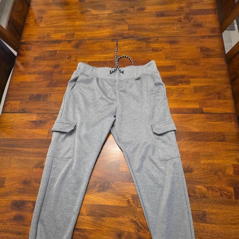 AIRWALK GREY CARGO SWEATPANTS SIZE MEDIUM SKU88 - Picture 4 of 8